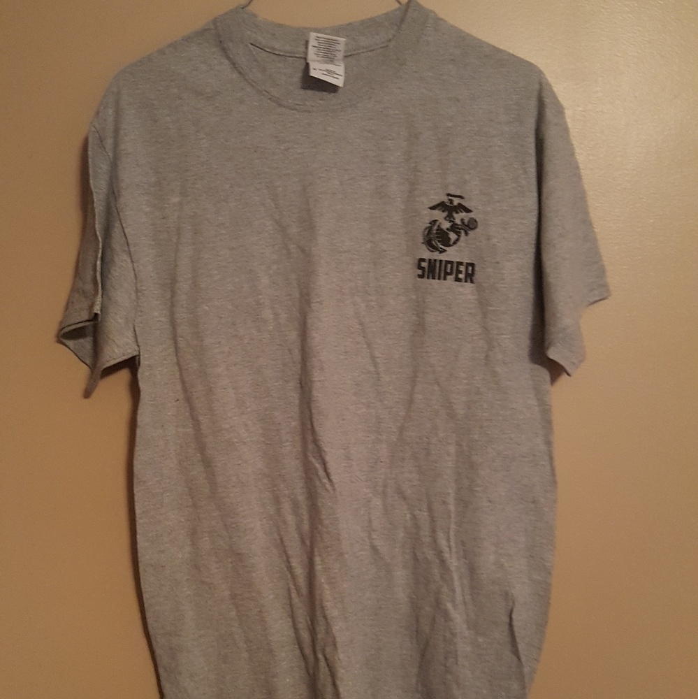 Grey marine Corps sniper shirt size medium
